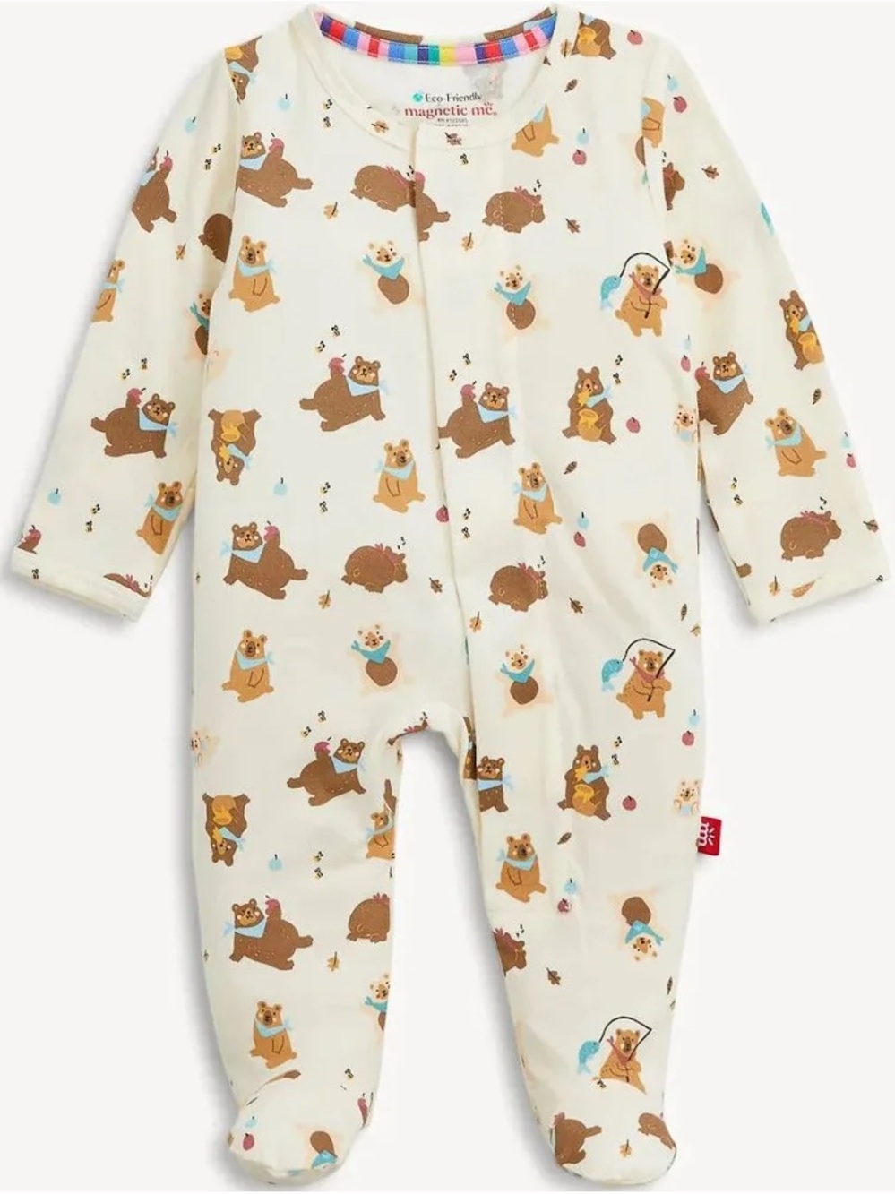 Magnetic Me Beary Silly Footie - Size 0/3 months